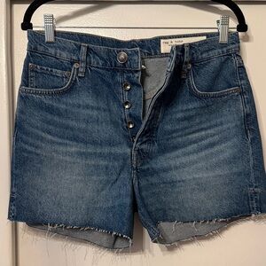 Rag & Bone Blue Denim Jean Shorts